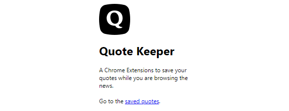 Quote Keeper
